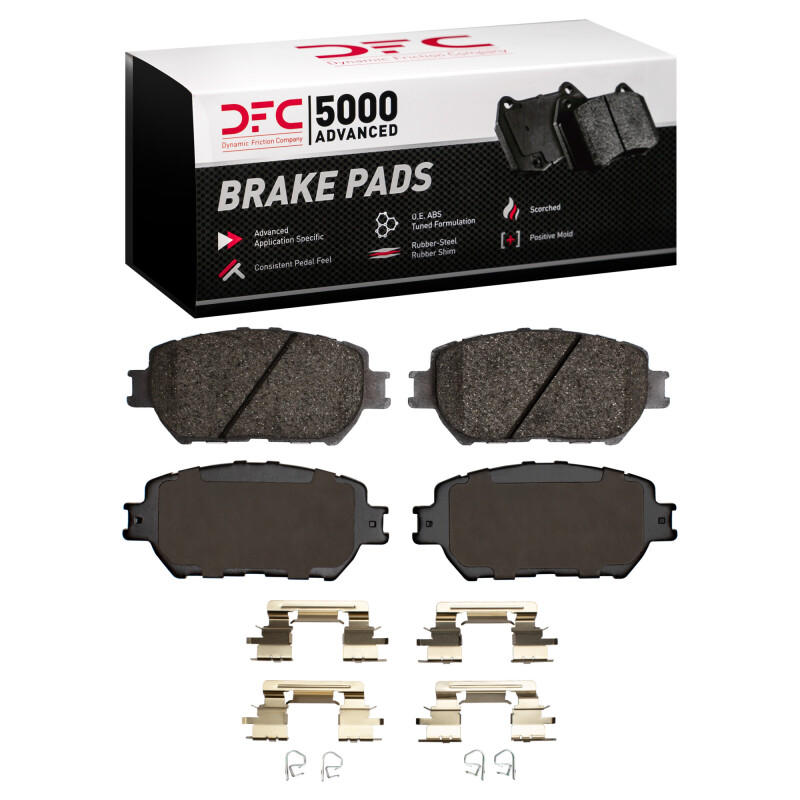 DFC 02-06 Toyota Camry Front 5000 Advanced Ceramic Brake Pads and Hardware Kit