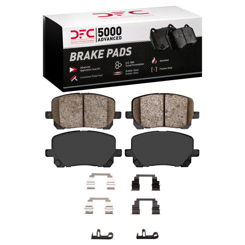 DFC 03-08 Pontiac Vibe Front 5000 Advanced Ceramic Brake Pads and Hardware Kit