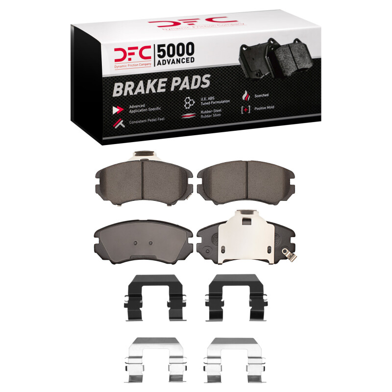 DFC 02-13 Hyundai Tucson Front 5000 Advanced Ceramic Brake Pads and Hardware Kit