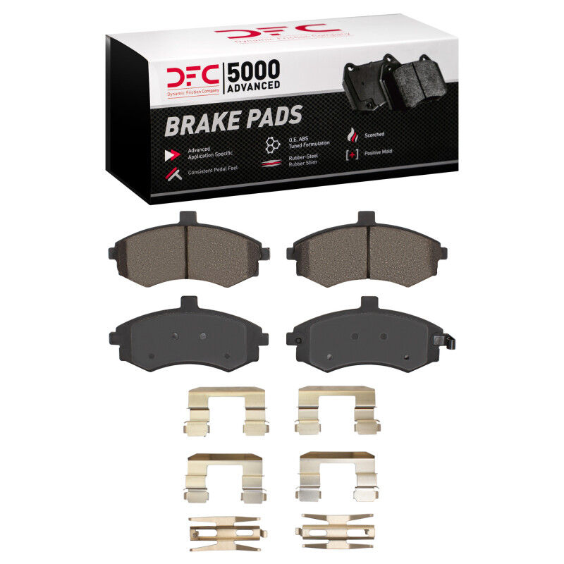DFC 02-05 Hyundai Elantra Front 5000 Advanced Ceramic Brake Pads and Hardware Kit