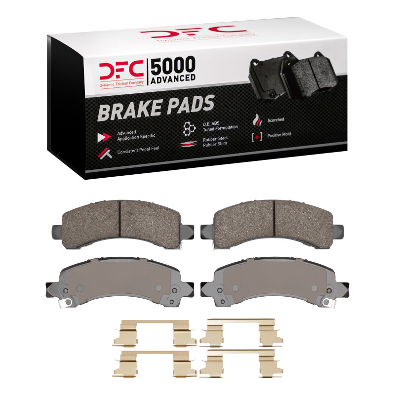 DFC 03-17 Chevrolet Express 3500 Rear 5000 Advanced Ceramic Brake Pads and Hardware Kit