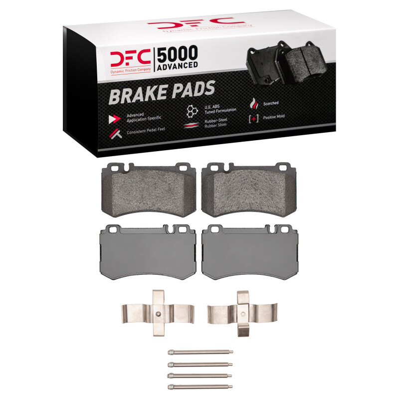 DFC 03-11 Mercedes-Benz SL600 Rear 5000 Advanced Low Metallic Brake Pads and Hardware Kit