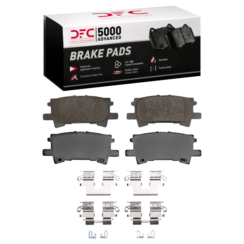 DFC 04-09 Lexus RX350 Rear 5000 Advanced Ceramic Brake Pads and Hardware Kit