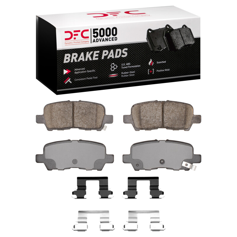 DFC 04-16 Buick Allure Rear 5000 Advanced Ceramic Brake Pads and Hardware Kit