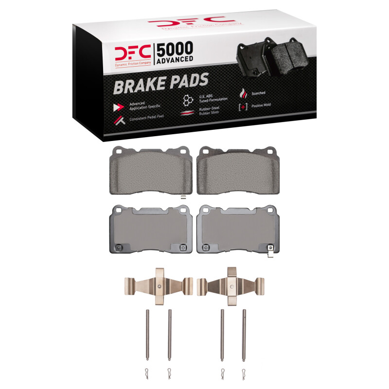 DFC 03-20 Subaru BRZ Front 5000 Advanced Low Metallic Brake Pads and Hardware Kit