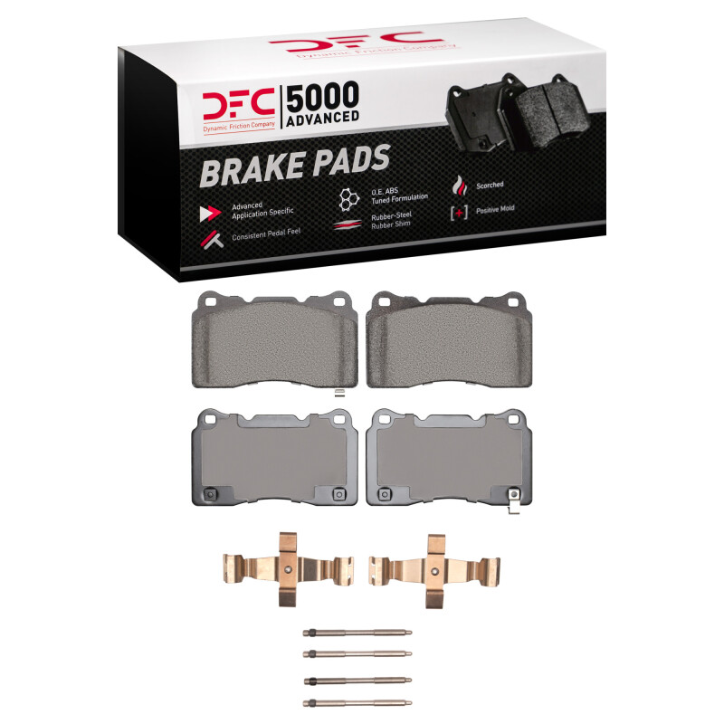 DFC 16-20 Cadillac ATS Front 5000 Advanced Low Metallic Brake Pads and Hardware Kit