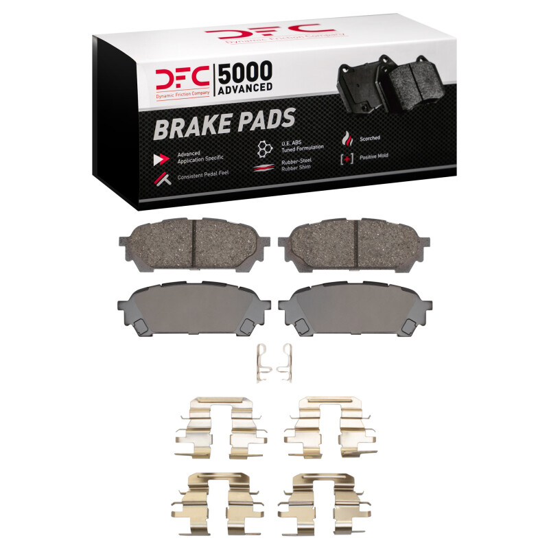DFC 03-08 Saab 9-2X Rear 5000 Advanced Ceramic Brake Pads and Hardware Kit