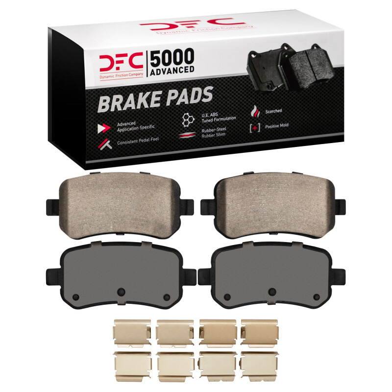 DFC 04-07 Ford Freestar Rear 5000 Advanced Ceramic Brake Pads and Hardware Kit