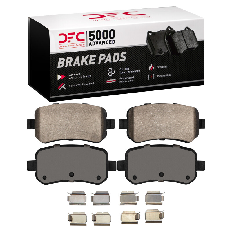 DFC 08-12 Chrysler Town & Country Rear 5000 Advanced Ceramic Brake Pads and Hardware Kit