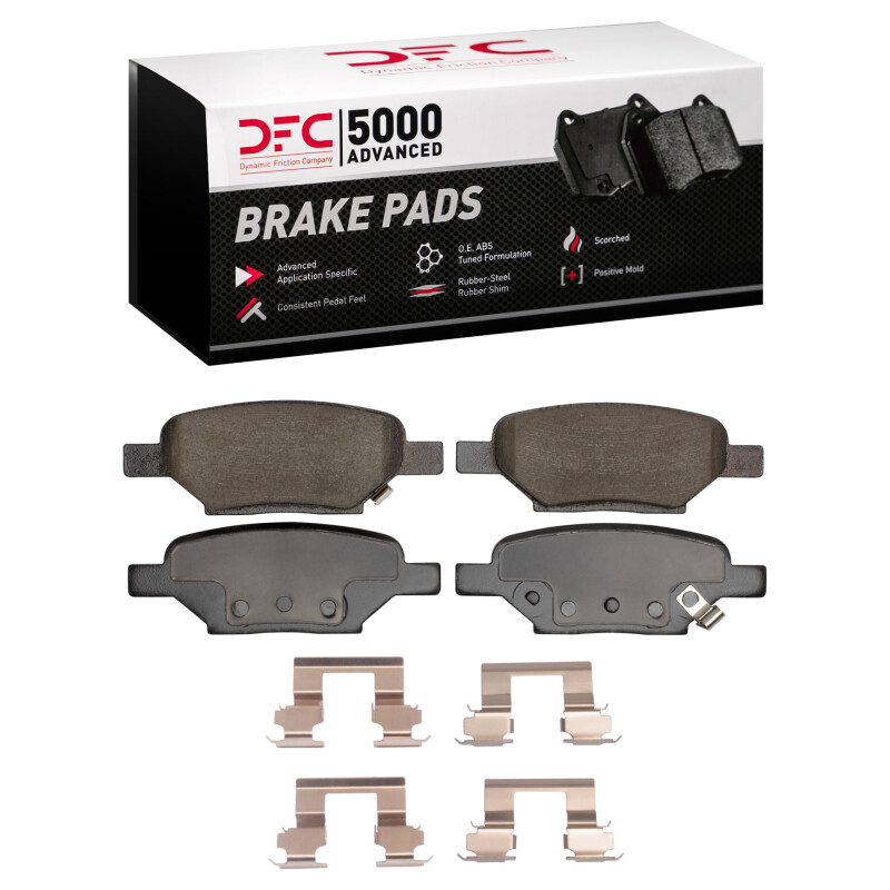 DFC 04-12 Chevrolet HHR Rear 5000 Advanced Ceramic Brake Pads and Hardware Kit