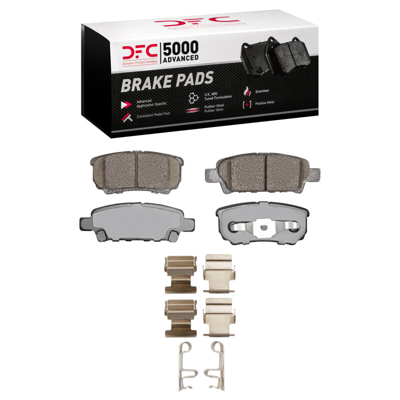 DFC 04-17 Chrysler 200 Rear 5000 Advanced Ceramic Brake Pads and Hardware Kit