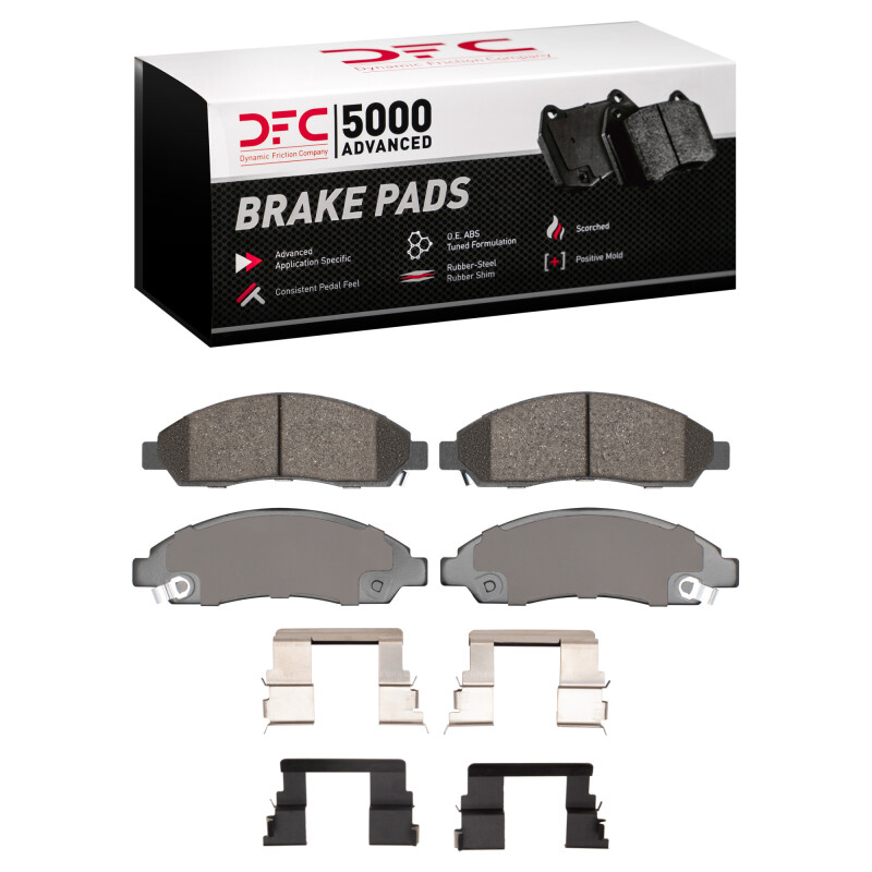 DFC 04-08 Chevrolet Colorado Front 5000 Advanced Ceramic Brake Pads and Hardware Kit