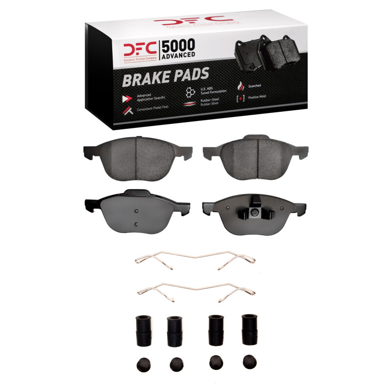 DFC 04-18 Ford EcoSport (Mexico) Front 5000 Advanced Ceramic Brake Pads and Hardware Kit