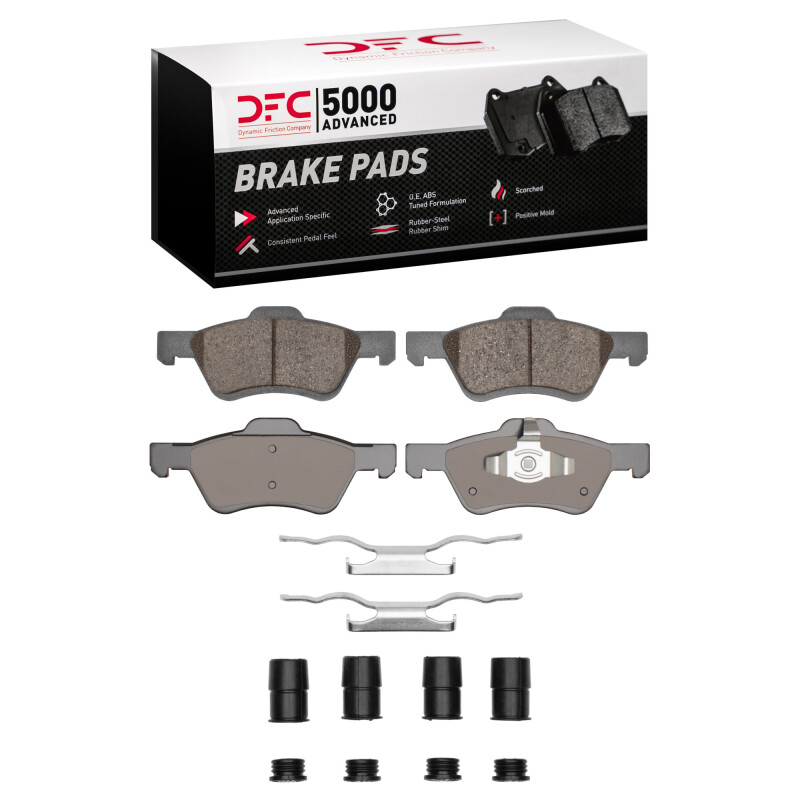 DFC 05-12 Ford Escape Front 5000 Advanced Ceramic Brake Pads and Hardware Kit