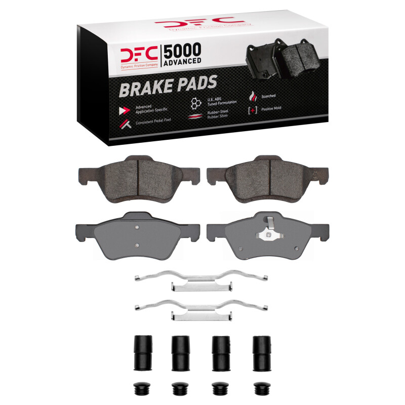 DFC 09-12 Ford Escape Front 5000 Advanced Ceramic Brake Pads and Hardware Kit