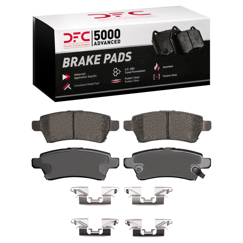 DFC 05-12 Nissan Pathfinder Rear 5000 Advanced Ceramic Brake Pads and Hardware Kit