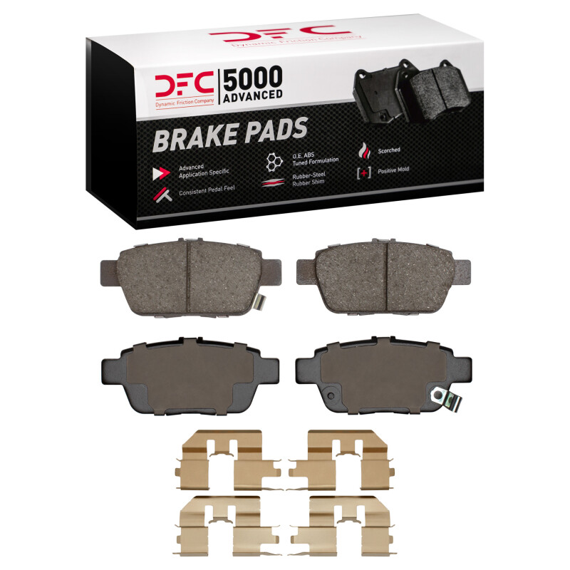 DFC 06-14 Acura TL Rear 5000 Advanced Ceramic Brake Pads and Hardware Kit