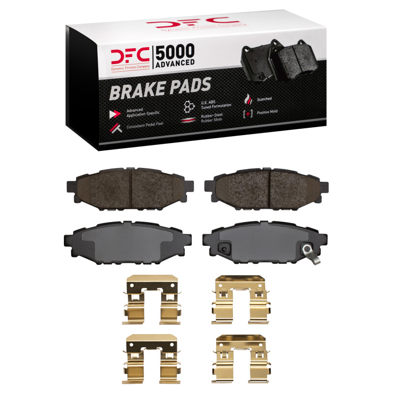 DFC 05-23 Subaru Crosstrek Rear 5000 Advanced Ceramic Brake Pads and Hardware Kit