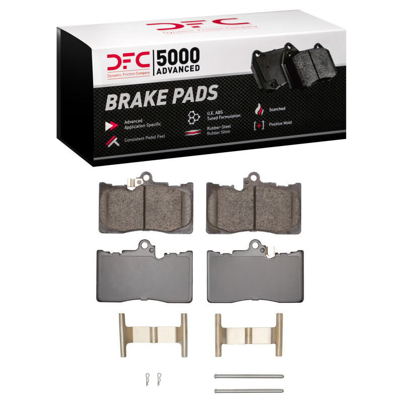 DFC 06-20 Lexus GS460 Front 5000 Advanced Low Metallic Brake Pads and Hardware Kit