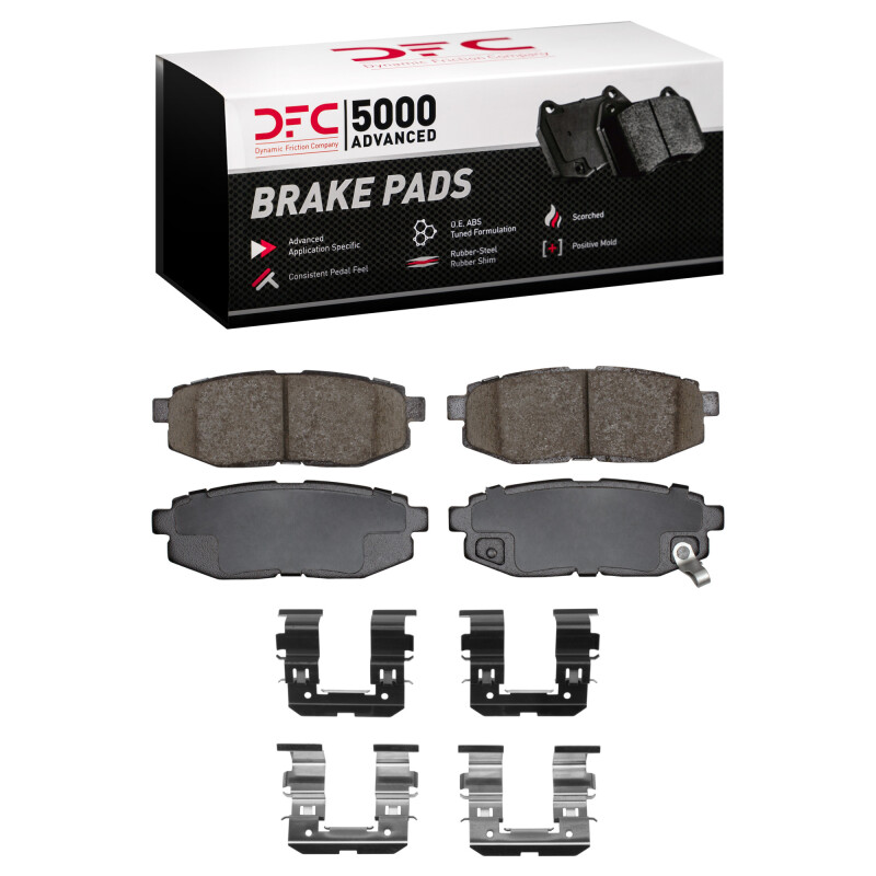 DFC 06-25 Scion FR-S Rear 5000 Advanced Ceramic Brake Pads and Hardware Kit