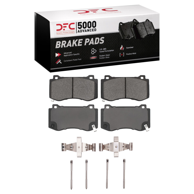 DFC 05-23 Chrysler 300 Front 5000 Advanced Low Metallic Brake Pads and Hardware Kit