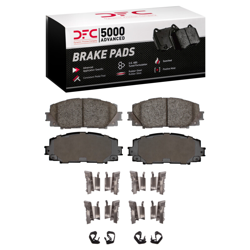 DFC 06-18 Toyota Yaris (USA/Canada) Front 5000 Advanced Ceramic Brake Pads and Hardware Kit