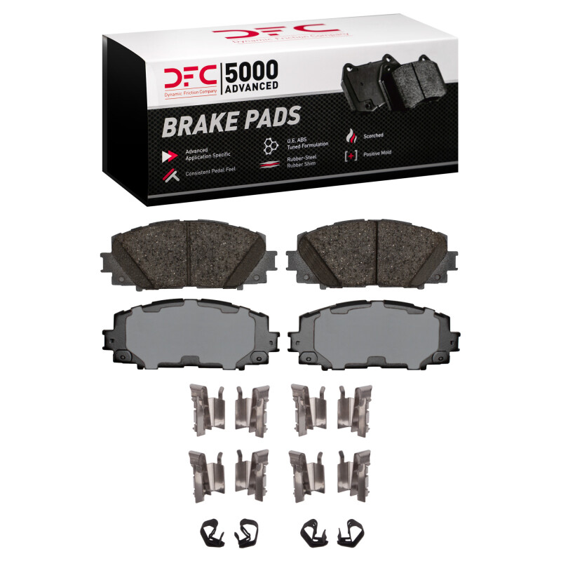 DFC 16-22 Toyota Prius AWD-e Front 5000 Advanced Ceramic Brake Pads and Hardware Kit
