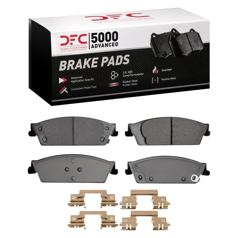 DFC 07-20 Cadillac Escalade ESV Rear 5000 Advanced Ceramic Brake Pads and Hardware Kit
