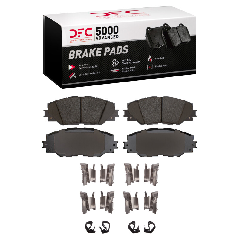 DFC 06-20 Pontiac Vibe Front 5000 Advanced Ceramic Brake Pads and Hardware Kit