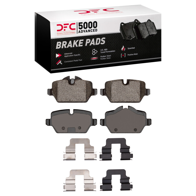 DFC 05-16 BMW 120i (Mexico) Rear 5000 Advanced Low Metallic Brake Pads and Hardware Kit