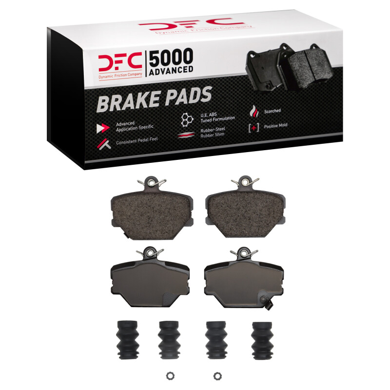 DFC 05-16 Smart Fortwo Front 5000 Advanced Low Metallic Brake Pads and Hardware Kit