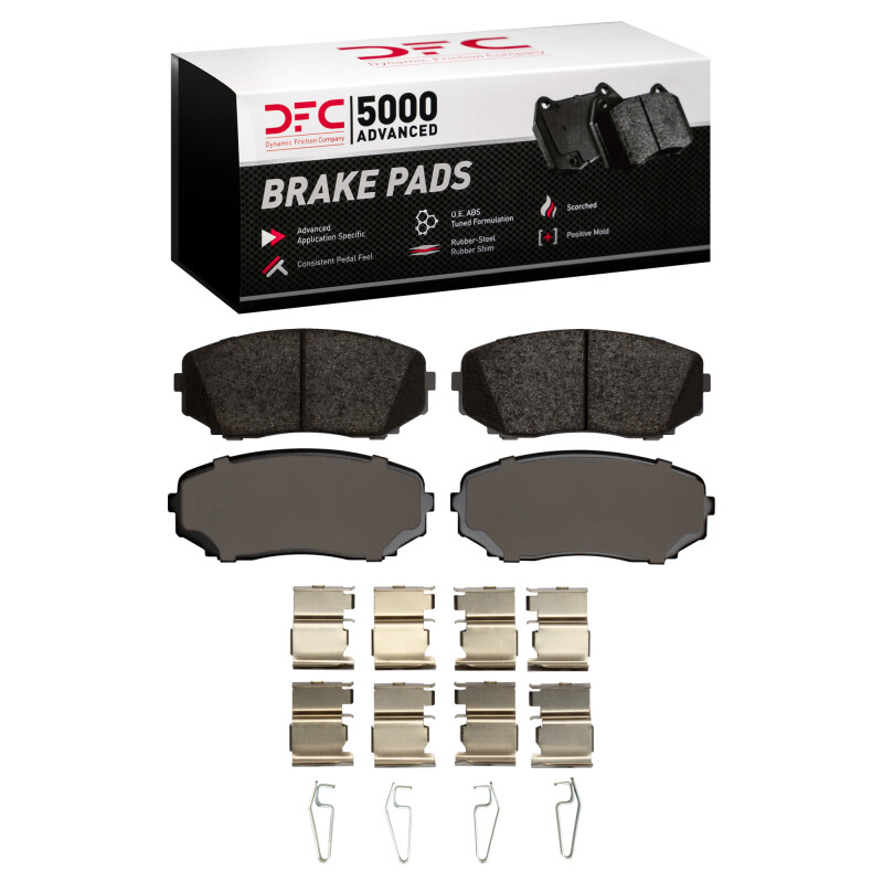 DFC 07-15 Ford Edge Front 5000 Advanced Ceramic Brake Pads and Hardware Kit
