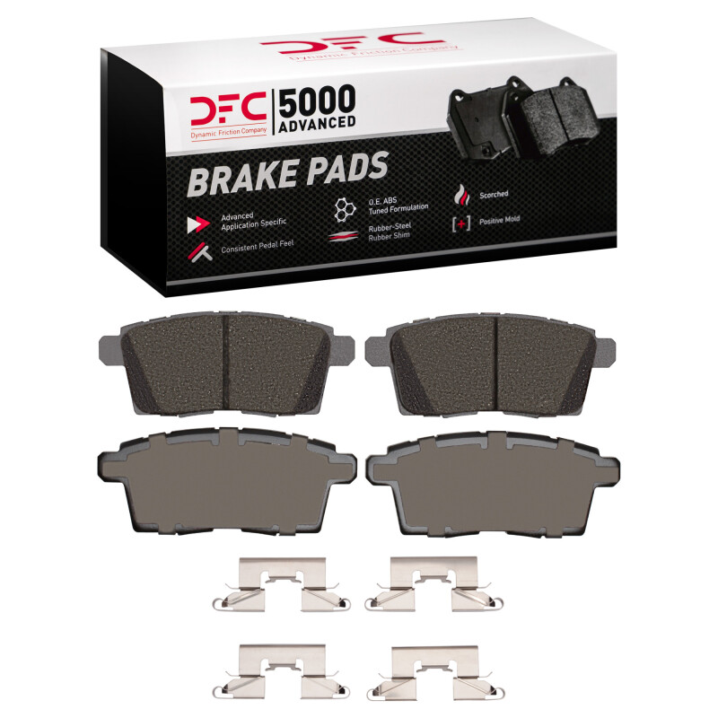 DFC 07-15 Ford Edge Rear 5000 Advanced Ceramic Brake Pads and Hardware Kit