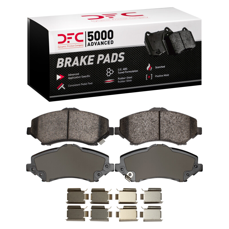DFC 07-18 Chrysler Town & Country Front 5000 Advanced Ceramic Brake Pads and Hardware Kit