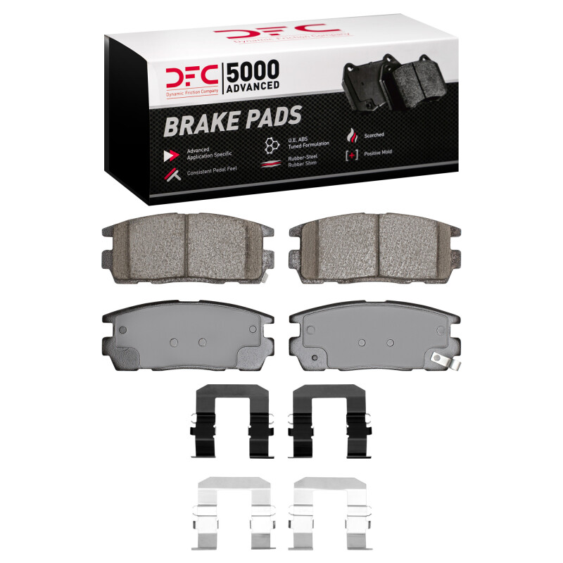DFC 07-17 Chevrolet Equinox Rear 5000 Advanced Ceramic Brake Pads and Hardware Kit