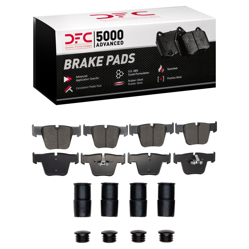 DFC 07-14 Mercedes-Benz S65 AMG Front 5000 Advanced Low Metallic Brake Pads and Hardware Kit