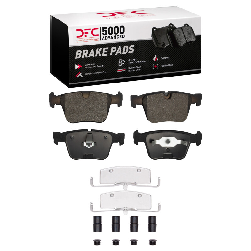 DFC 07-14 Mercedes-Benz R63 AMG Rear 5000 Advanced Low Metallic Brake Pads and Hardware Kit