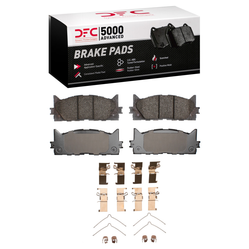 DFC 07-18 Lexus ES350 Front 5000 Advanced Ceramic Brake Pads and Hardware Kit