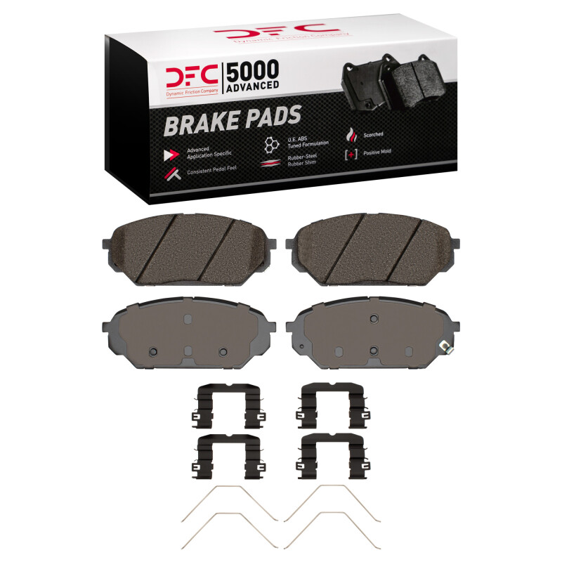 DFC 07-12 Hyundai Veracruz Front 5000 Advanced Ceramic Brake Pads and Hardware Kit