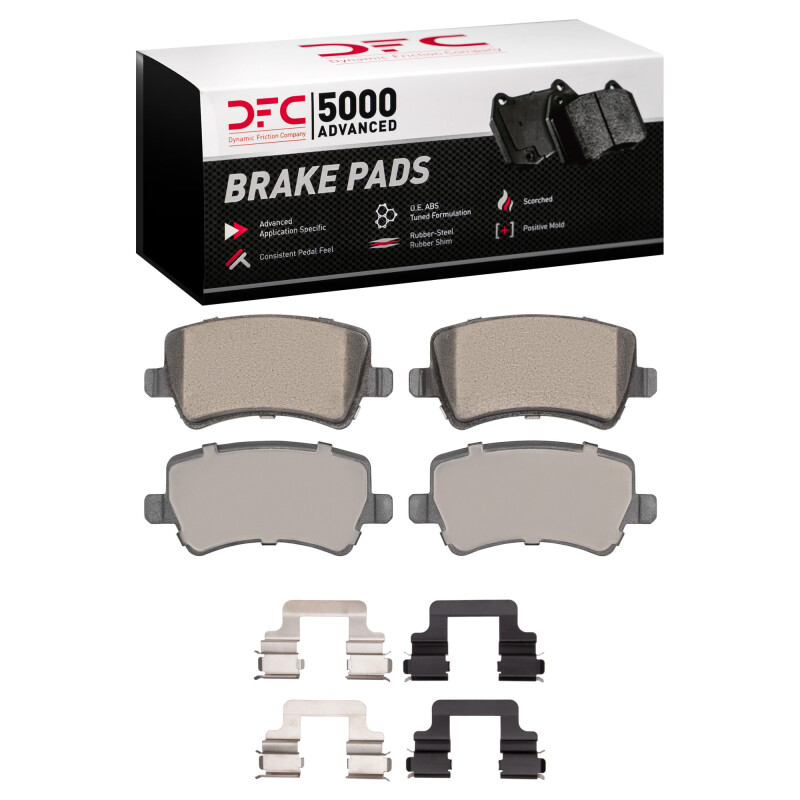 DFC 07-18 Volvo XC60/S60/S80/V60 Rear 5000 Advanced Ceramic Brake Pads and Hardware Kit