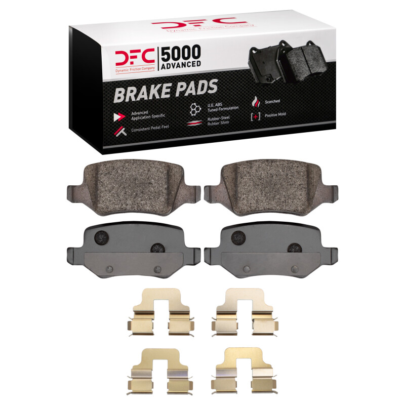 DFC 01-11 Mercedes-Benz A190 (Mexico) Rear 5000 Advanced Low Metallic Brake Pads and Hardware Kit