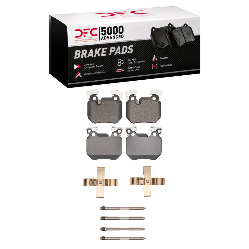 DFC 06-13 BMW 135I Rear 5000 Advanced Low Metallic Brake Pads and Hardware Kit