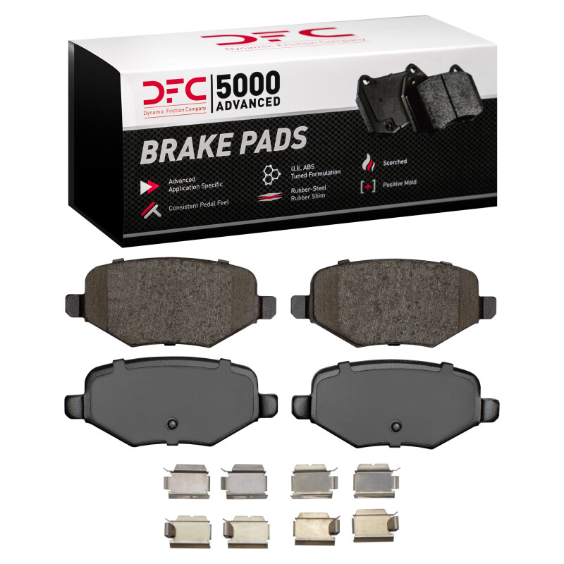 DFC 11-19 Ford Edge Rear 5000 Advanced Ceramic Brake Pads and Hardware Kit