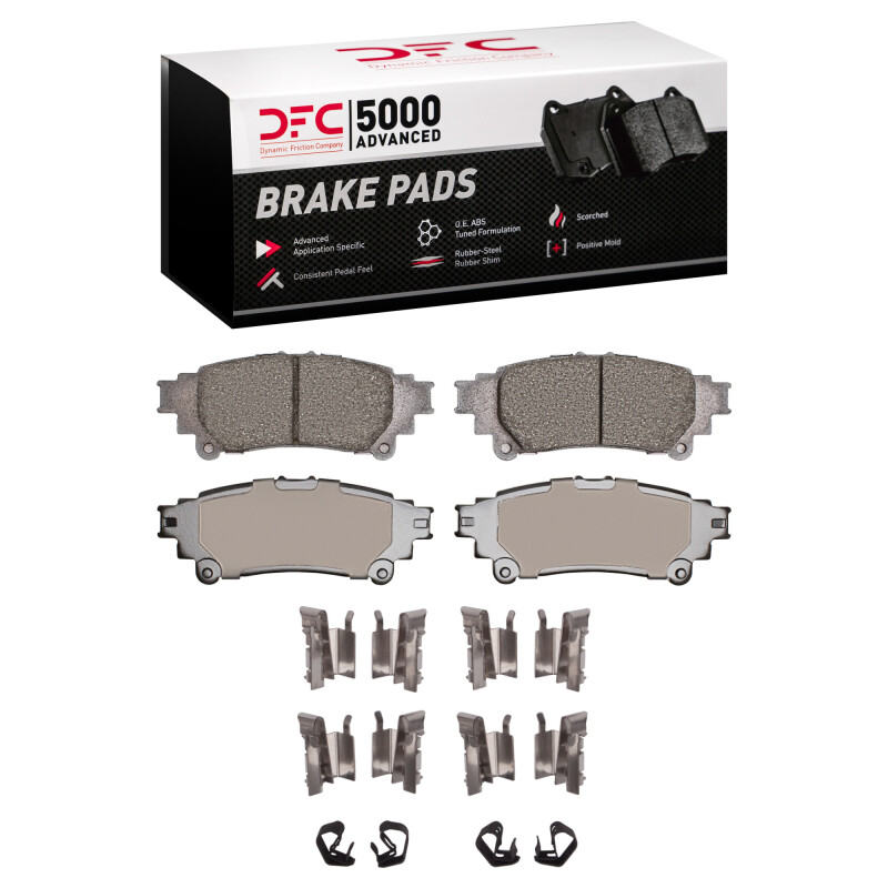DFC 13-20 Lexus RC200T Rear 5000 Advanced Ceramic Brake Pads and Hardware Kit