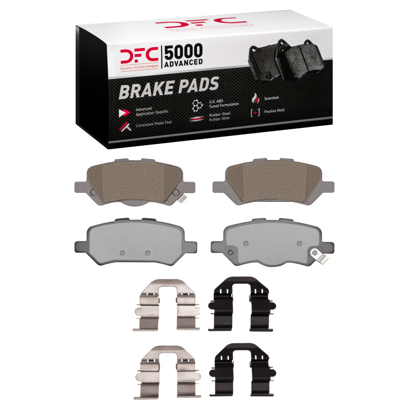DFC 09-15 Toyota Venza Rear 5000 Advanced Ceramic Brake Pads and Hardware Kit