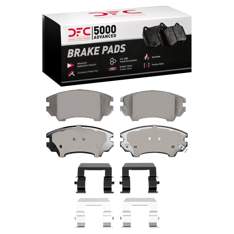 DFC 10-15 Chevrolet Camaro Front 5000 Advanced Ceramic Brake Pads and Hardware Kit