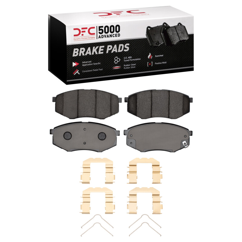 DFC 10-11 Hyundai Tucson Front 5000 Advanced Ceramic Brake Pads and Hardware Kit