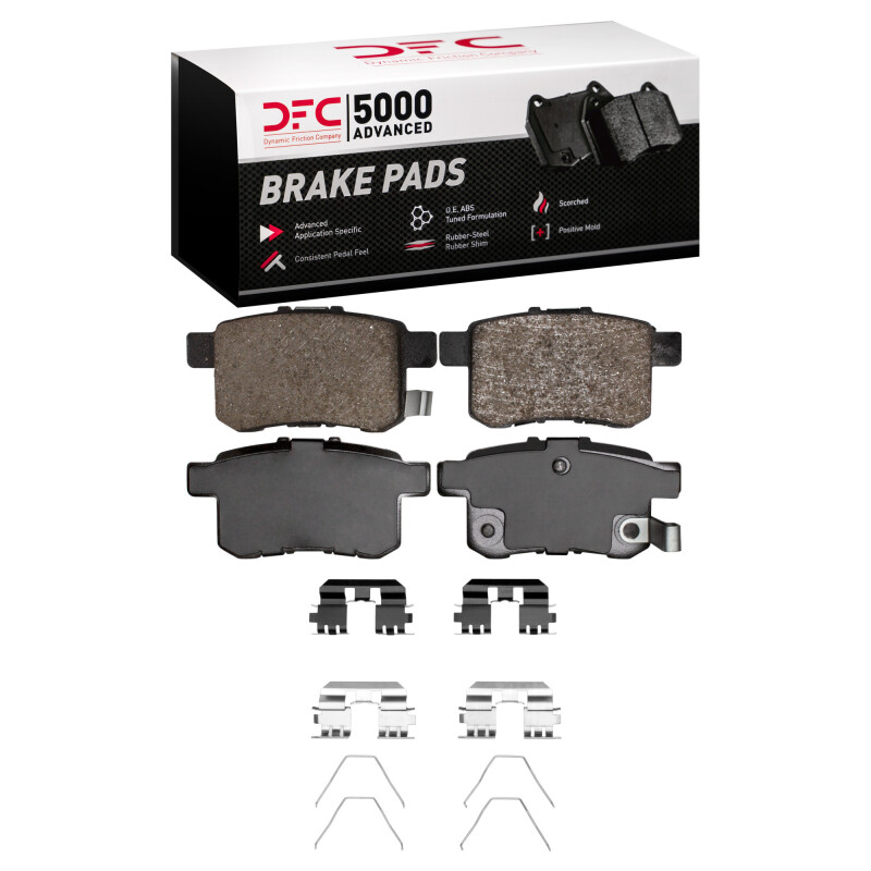 DFC 08-17 Acura TSX Rear 5000 Advanced Ceramic Brake Pads and Hardware Kit