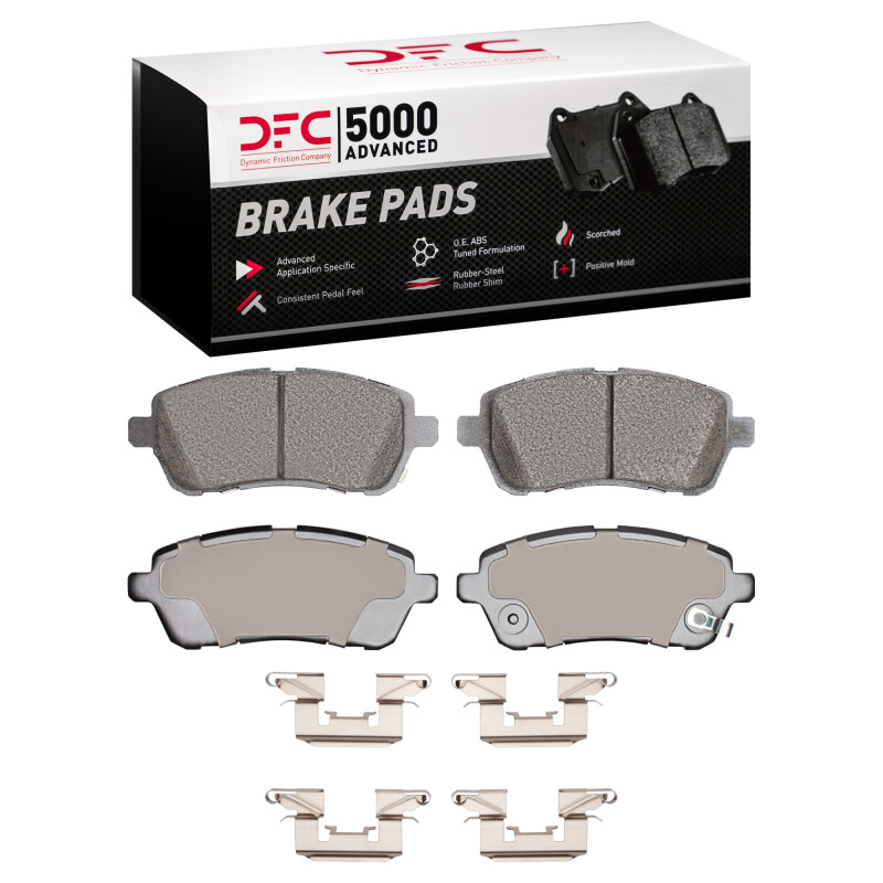DFC 11-19 Ford Fiesta (USA/Canada) Front 5000 Advanced Ceramic Brake Pads and Hardware Kit