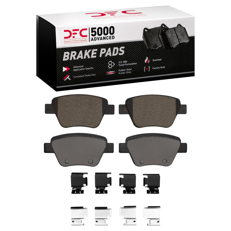 DFC 05-16 Audi A3 Rear 5000 Advanced Ceramic Brake Pads and Hardware Kit